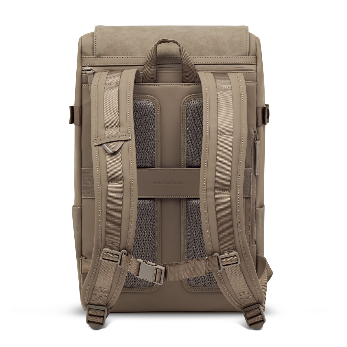 Back of the Bali Pro in Walnut with its padded back panel and shoulder straps