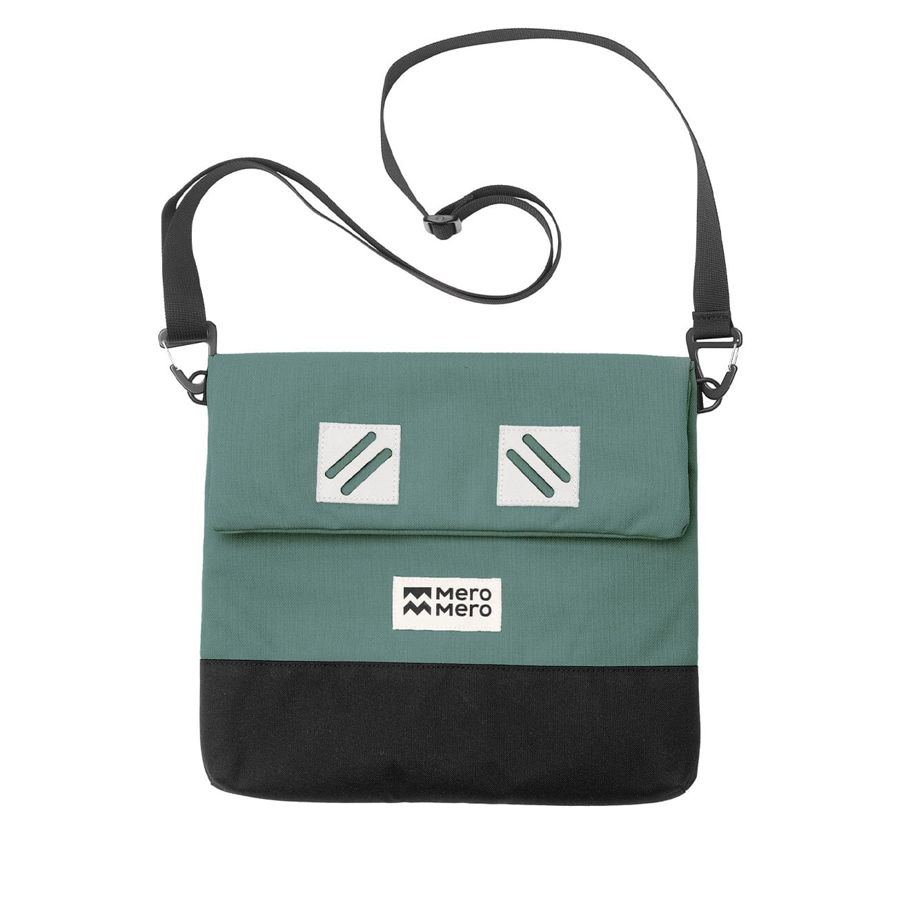 mero mero meije pouch convertible shoulder bag silver pine color front
