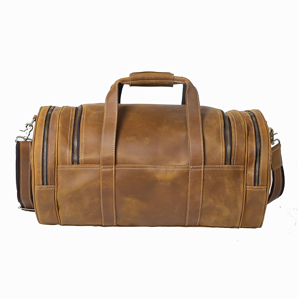 Coffee Leather Holdall