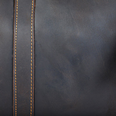 brown Leather Weekender Bag