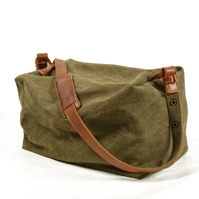 army green duffel bag