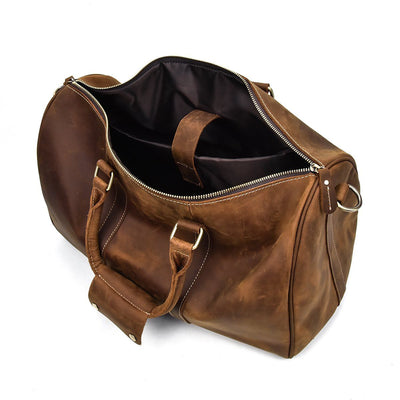 gents leather holdall