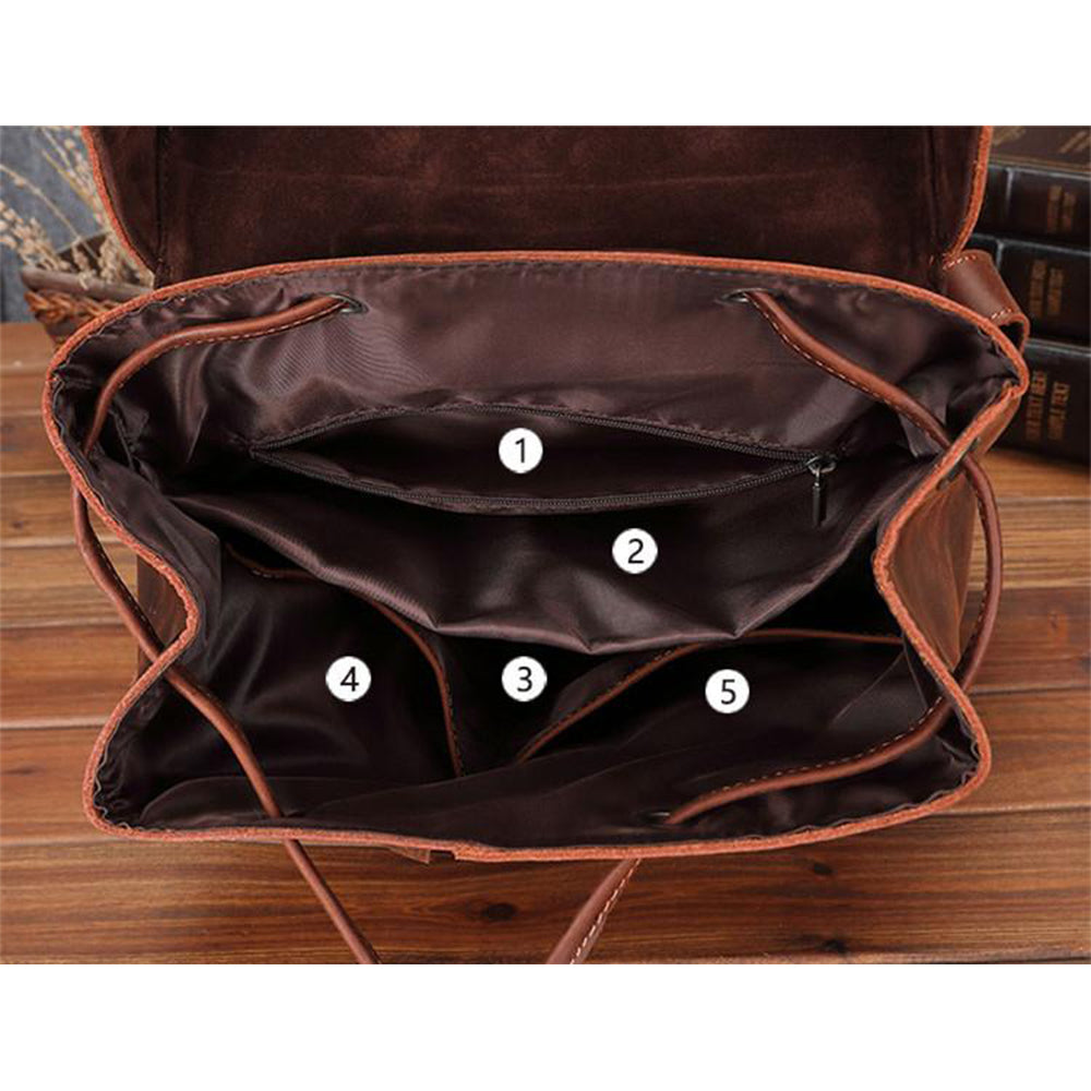 leather backpack satchel