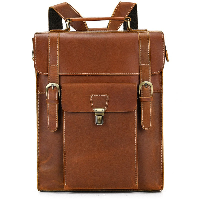 Convertible messenger bag backpack leather online