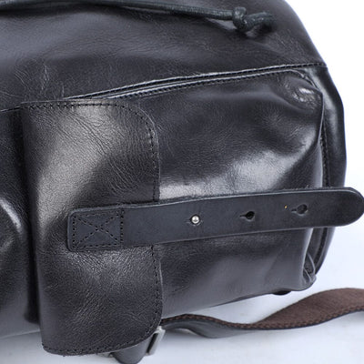 leather small backpack
