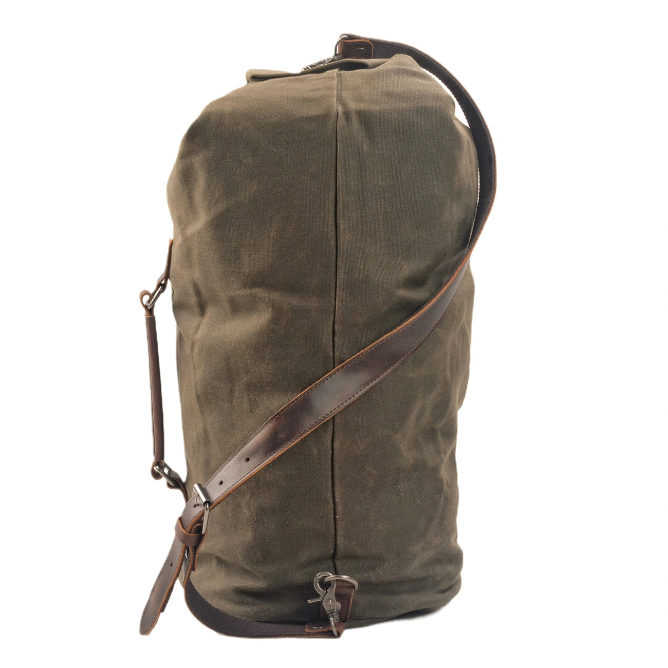 Military Duffel Bag Top Load Double Strap Canvas Backpack Army Travel