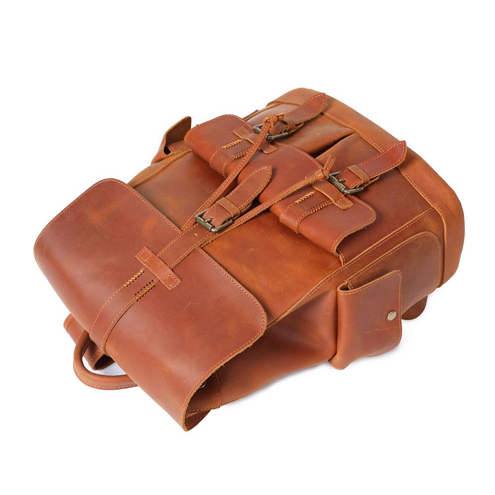 tan leather bag