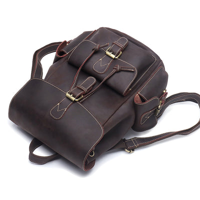 womens leather book bag