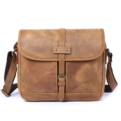 Vintage Leather Messenger Bag | ERIKA