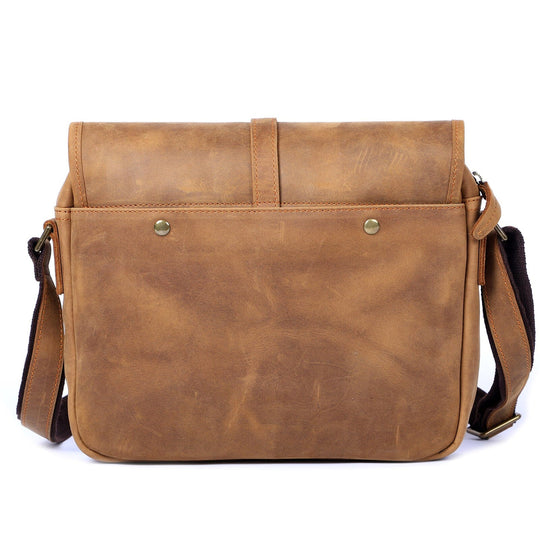Vintage Leather Messenger Bag - Small Shoulder Bag | ERIKA