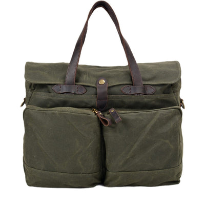 army green Canvas Shoulder Tote Bag