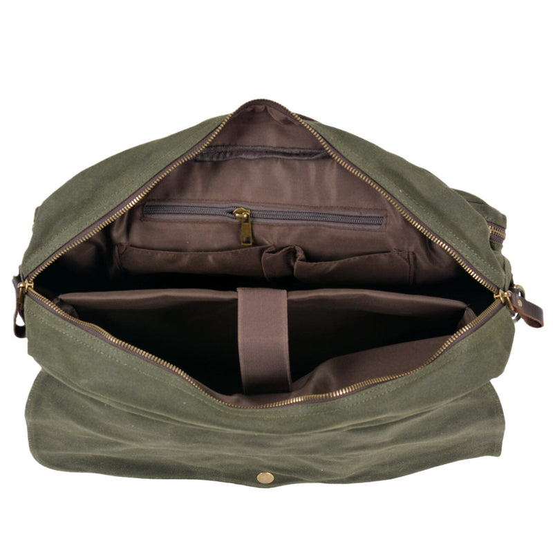 army green Canvas Shoulder Tote Bag