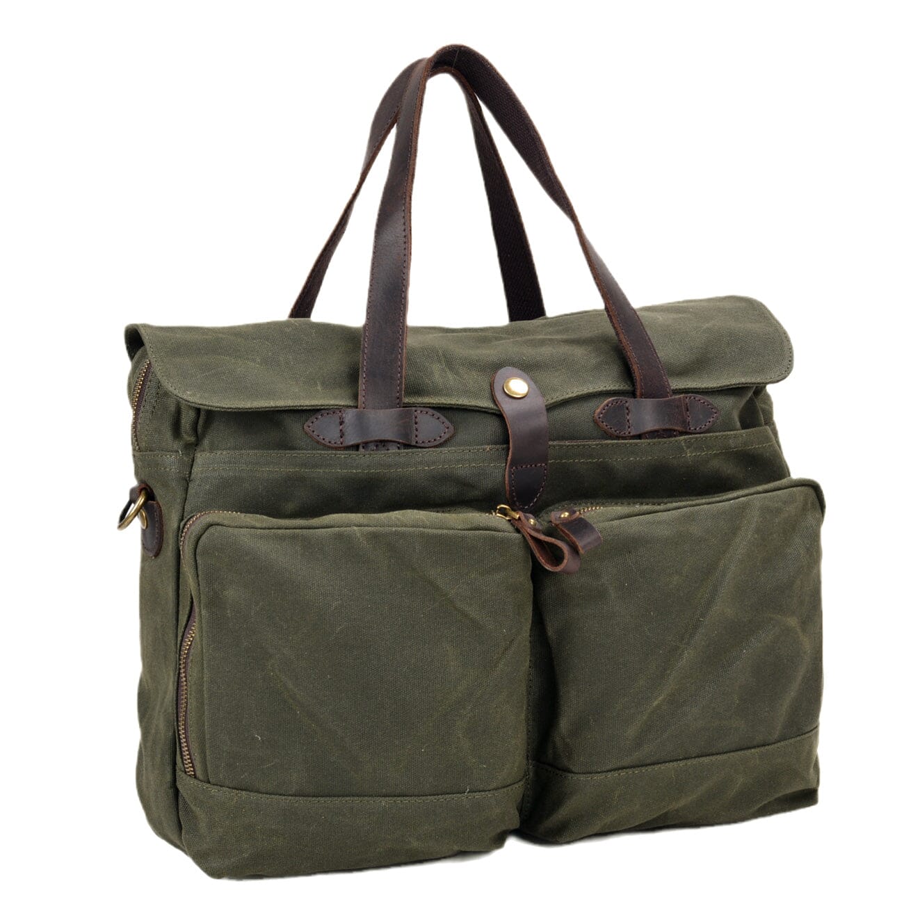 army green Canvas Shoulder Tote Bag