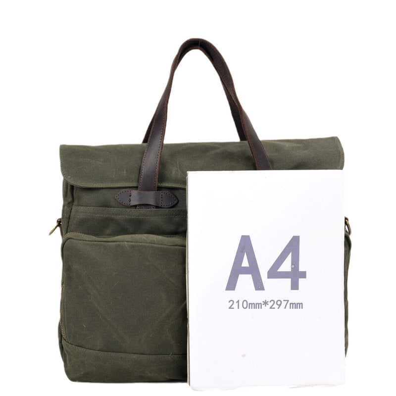 army green Canvas Shoulder Tote Bag