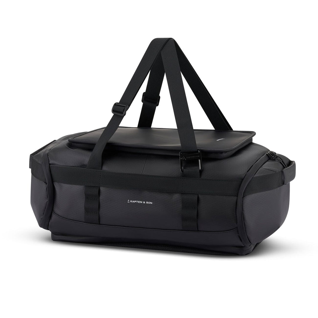 lisbon duffle backpack small by kapten and son, black