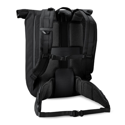 Kapten & Son, Banff backpack, all black, back view