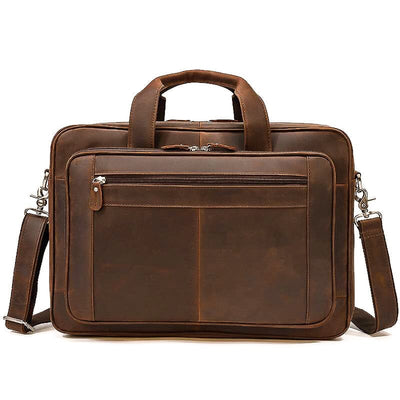 leather travel messenger bag