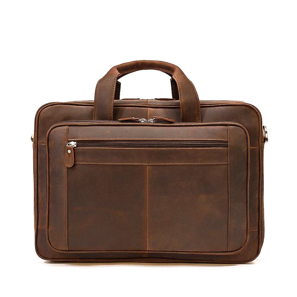 leather travel messenger bag vintage