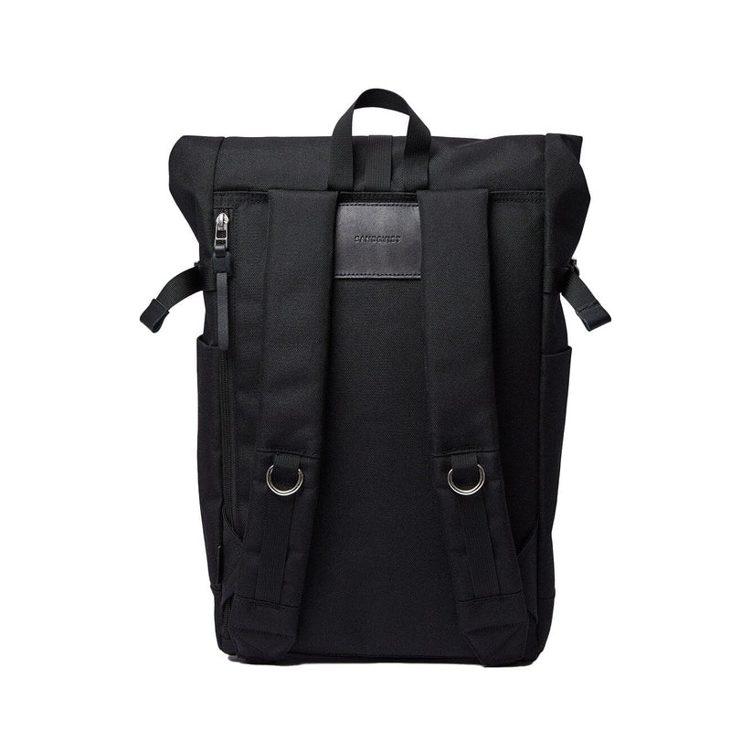 Sandqvist Ilon backpack in black,  back view