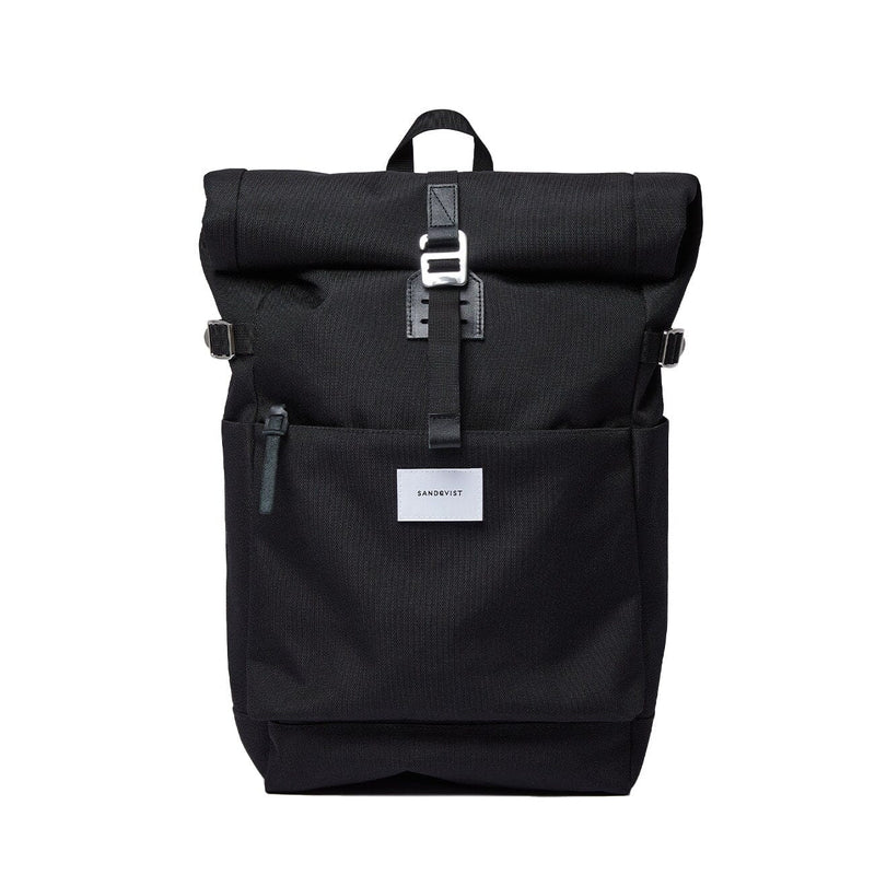 Sandqvist Ilon backpack in black, front view