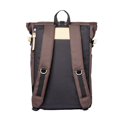 Sandqvist Ilon backpack in brown, back view