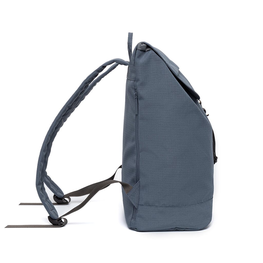 side view of the maibon sustainable laptop backpack