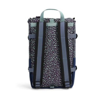 Topo designs rover pack mini, loganberry and crackle, back view