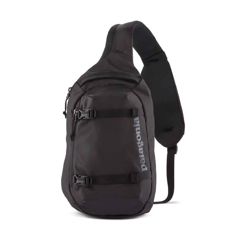 Patagonia Atom Sling 8L in black, front view