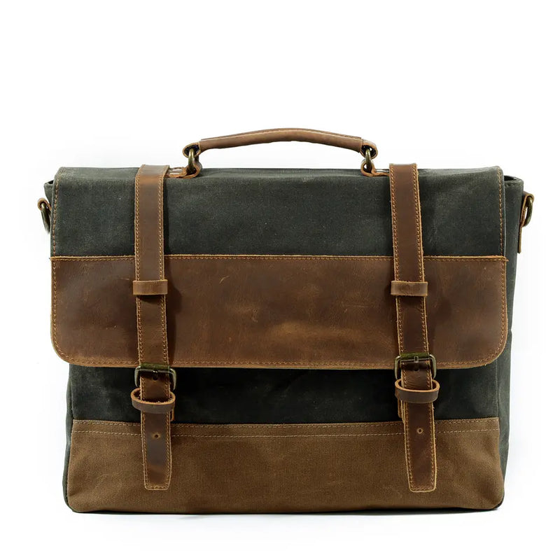 Waxed Canvas Messenger Bag | WINNIPEG