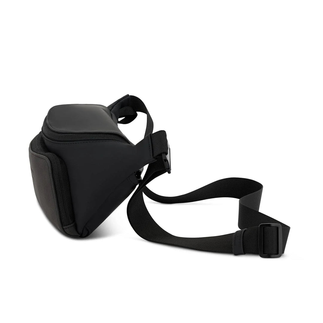 Back view with adjustable strap and clean minimal design