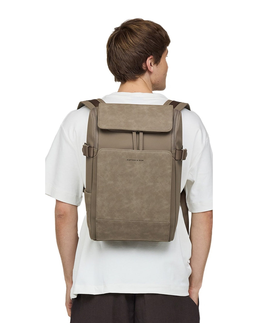 Felix, 1.85&nbsp;m, wearing the walnut Kapten & Son Bali Medium, back view