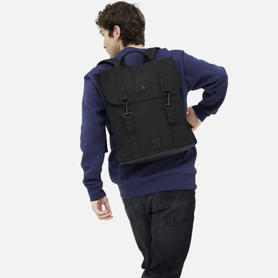 minimalist fashion recycled laptop backpack
