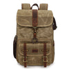 Canvas Camera Backpack | KRUGER - Green Army