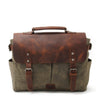 Canvas Umhängetasche Crossbody 12L | TUCSON - Armeegrün