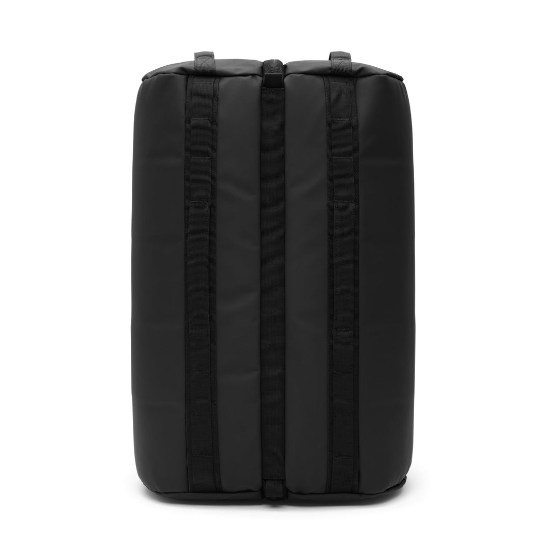 DB Journey Roamer Pro Split Duffel 50L in Black, front view with the grab handles