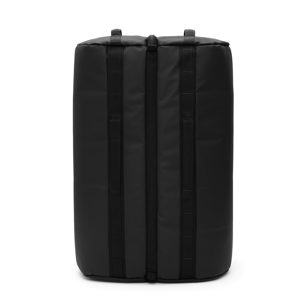 DB Journey Roamer Pro Split Duffel 70L in Black, front view with the grab handles