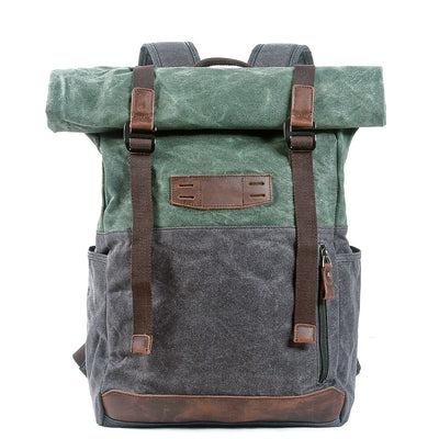 sac à dos homme vintage, vert émeraude