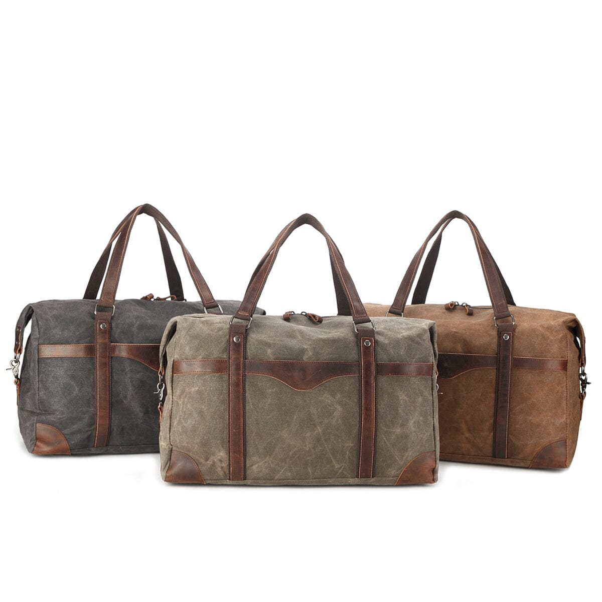 duffle bags different colors grey army green coffee