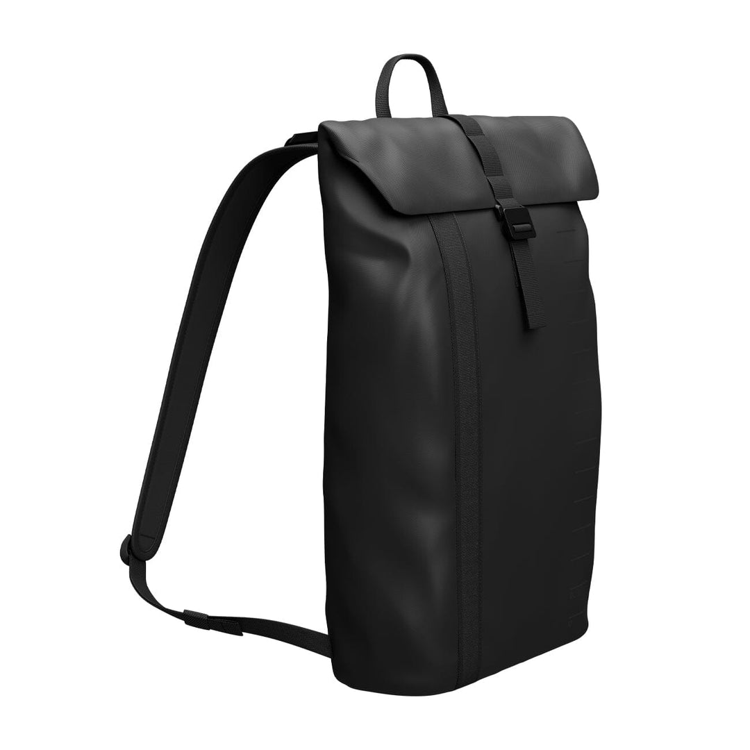 Side view of the Essential Backpack 12L in black