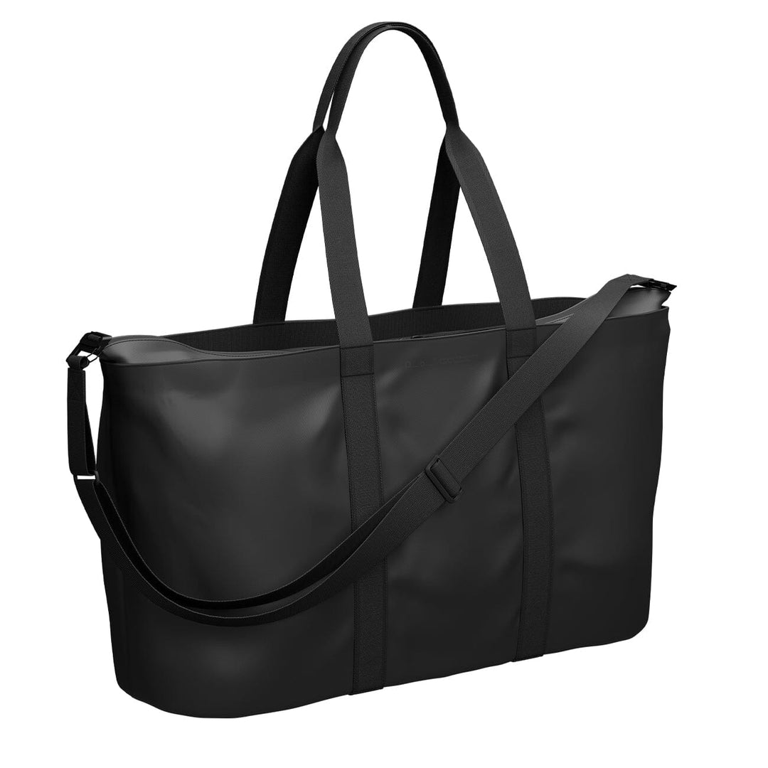 Side view of the Essential Weekender 40L in black