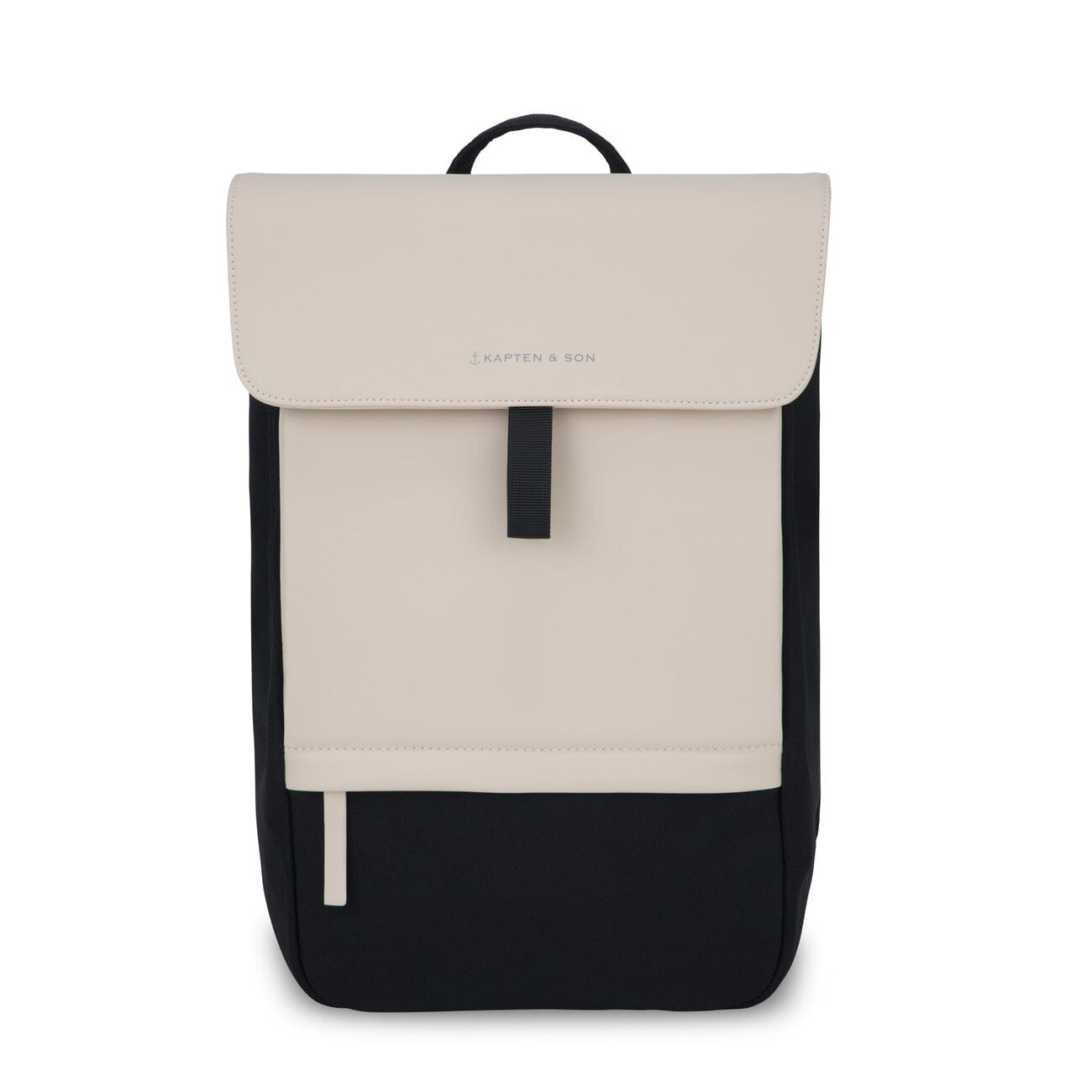 fyn backpack cream black color kapten son front