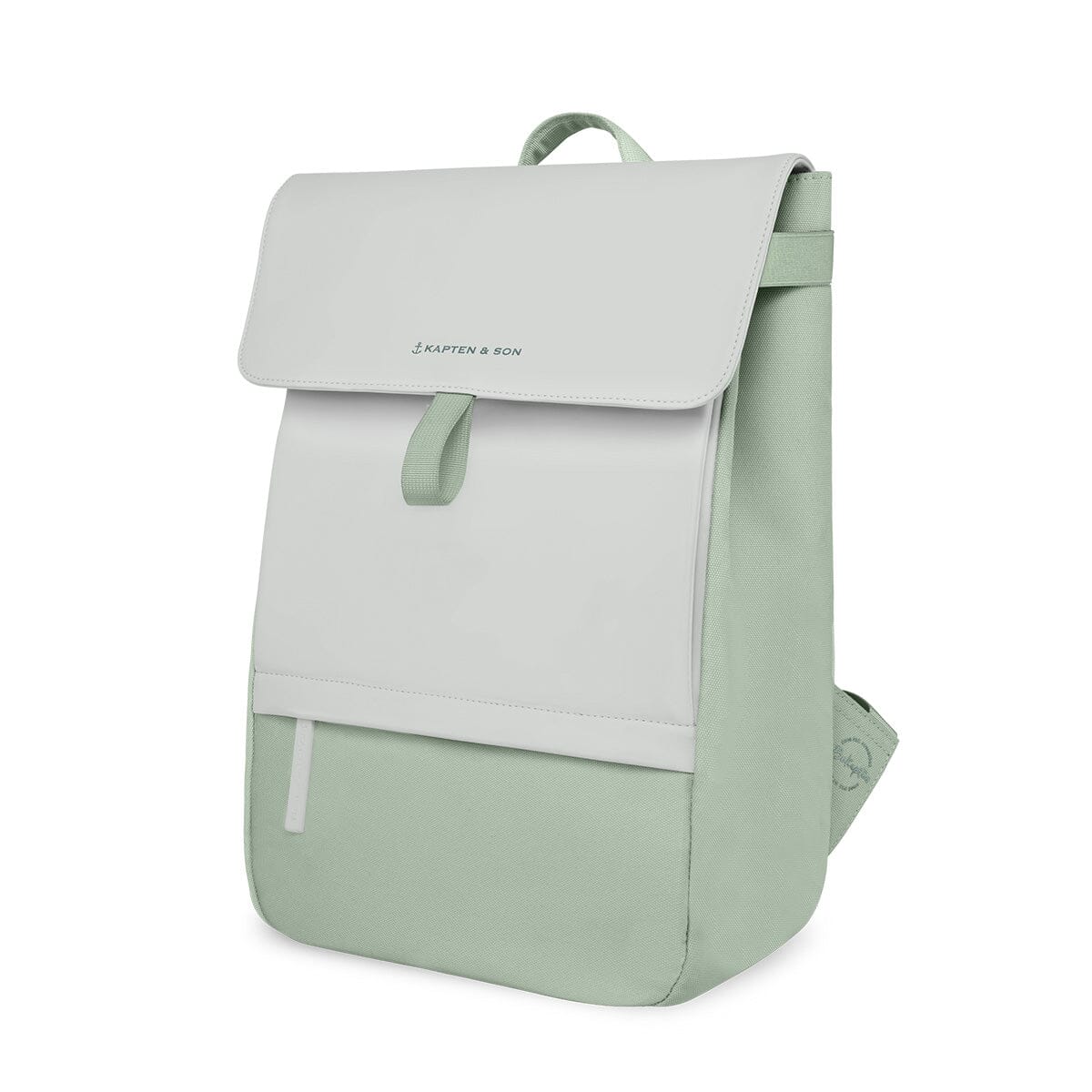 fyn backpack muted mint color kapten son lateral