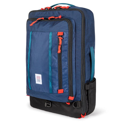 global travel bag 40L navy blue topo designs side