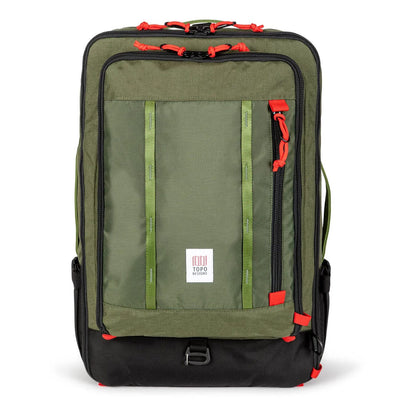 global travel bag 40L olive topo designs front