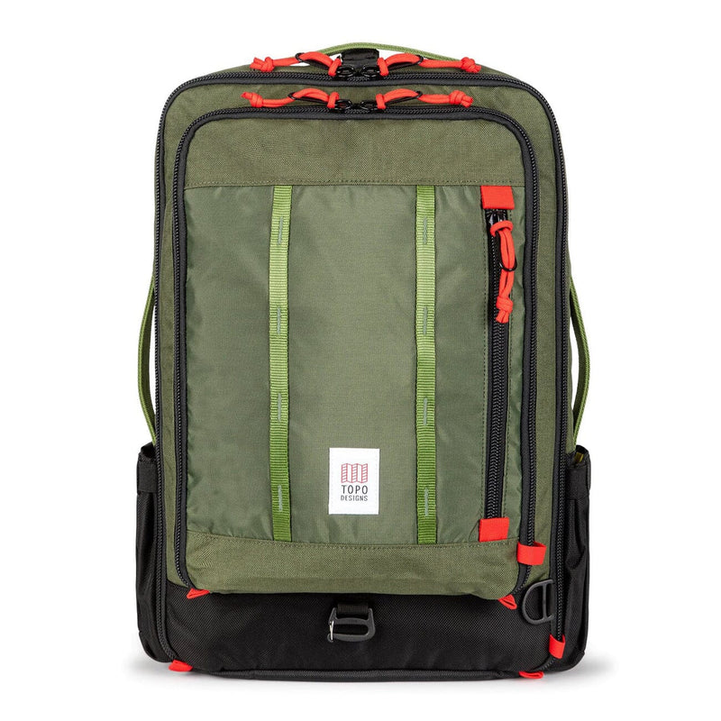 global travel pack 30 liters olive green topo designs front