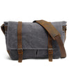 Borsa a tracolla porta PC in tela cerata | CHICAGO - Grigio chiaro