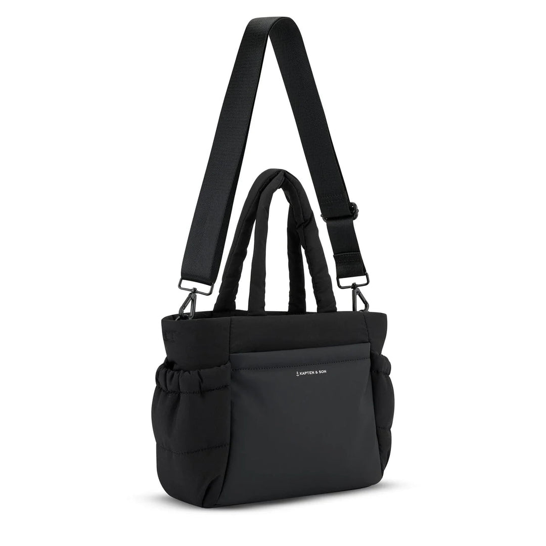 Detachable adjustable crossbody strap — black
