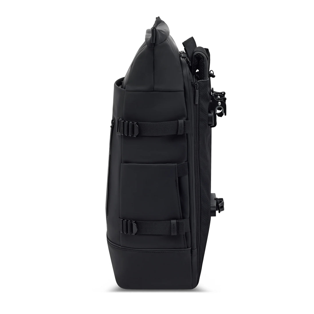Side profile in black showing the slim closed silhouette