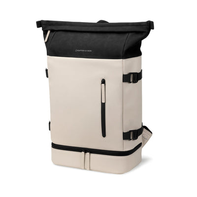 sac à dos kapten and son helsinki couleur cream black vue angle