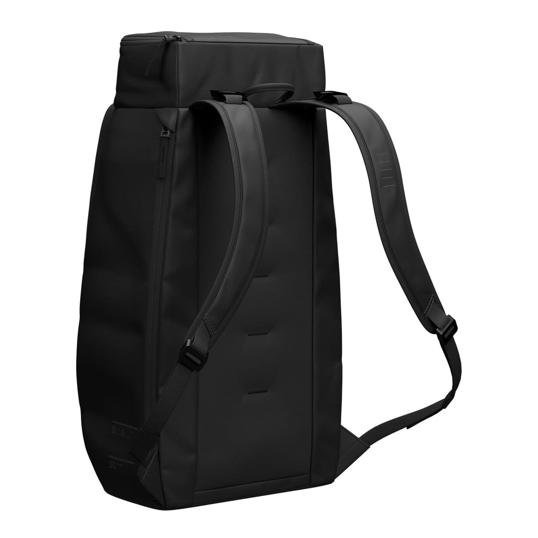 Side view of the Hugger Backpack 30L in black
